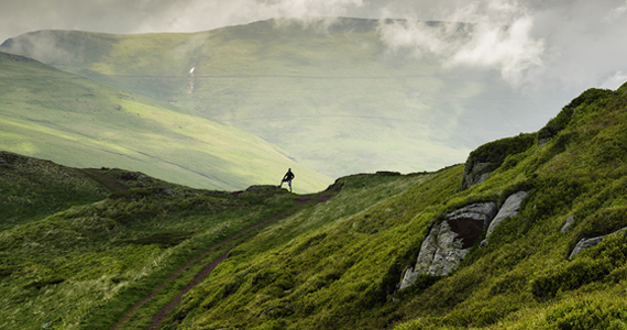 a man on the mountain